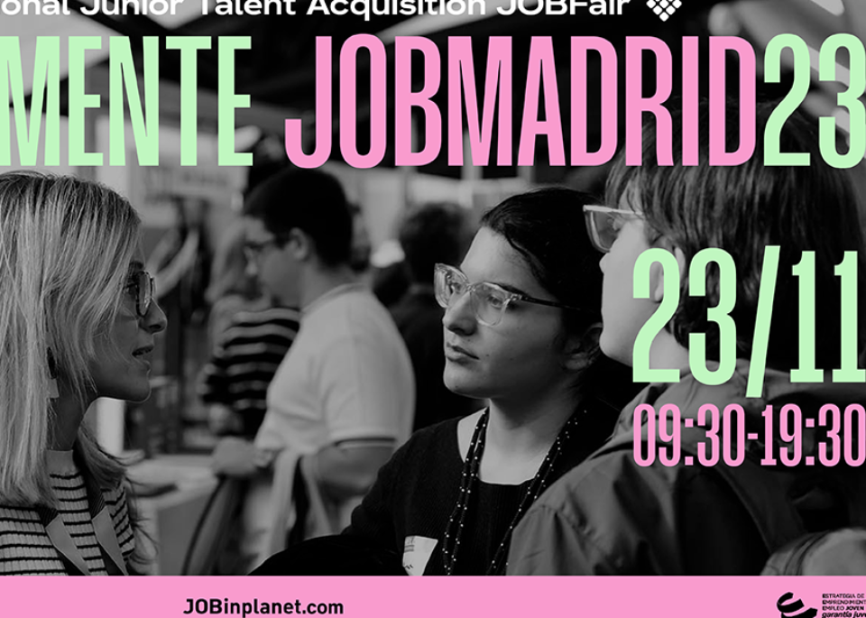 Job Madrid 23 on 23 november 9.30am to 7 p.m.