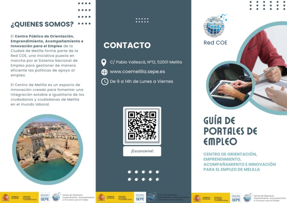 Tríptico portales de empleo portada