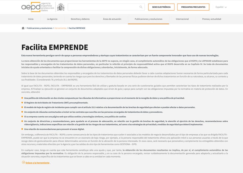 Facilita Emprende Captura Pantalla